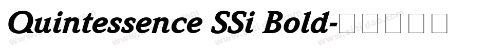 Quintessence SSi Bold字体转换